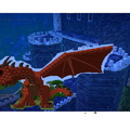 dragon on castle